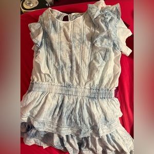 LoveShackFancy XL blue Natasha dress NWOT - LSF